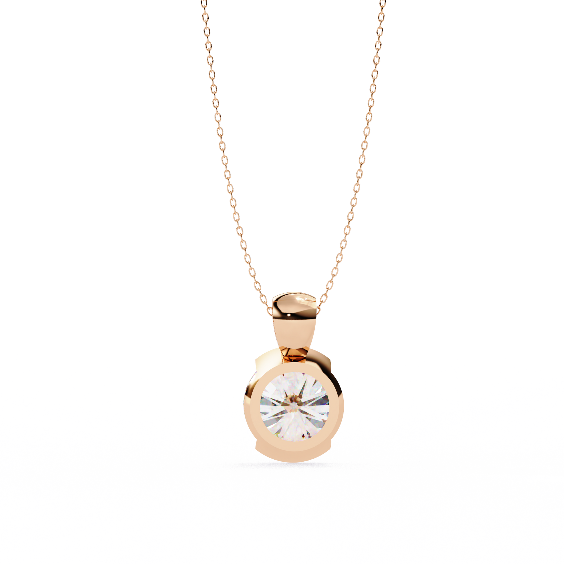 Eternal Solitaire Pendant Rose Gold