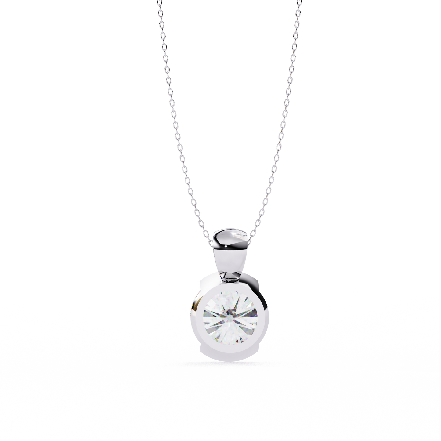 Eternal Solitaire Pendant White Gold