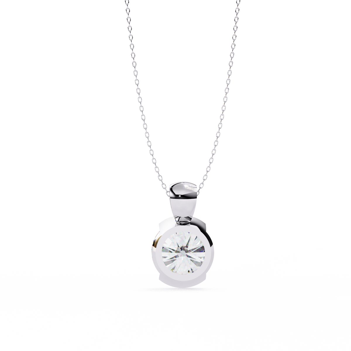 Eternal Solitaire Pendant White Gold