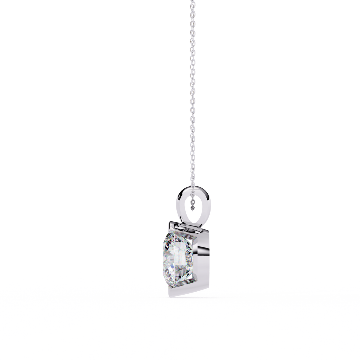 Eternal Solitaire Pendant White Gold