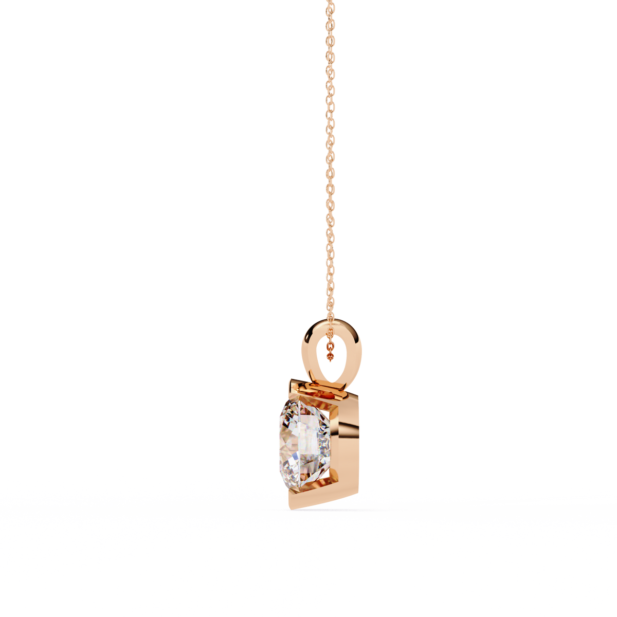 Eternal Solitaire Pendant Rose Gold