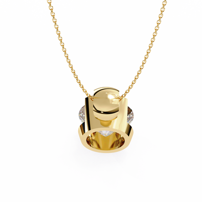 Eternal Solitaire Pendant Yellow Gold