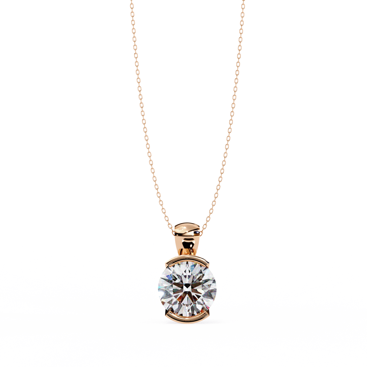 Eternal Solitaire Pendant Rose Gold