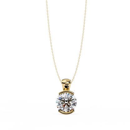Eternal Solitaire Pendant Yellow Gold