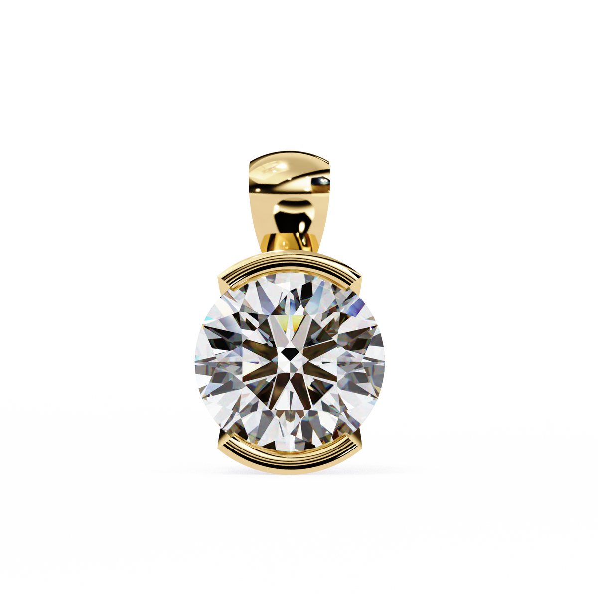 Eternal Solitaire Pendant Yellow Gold