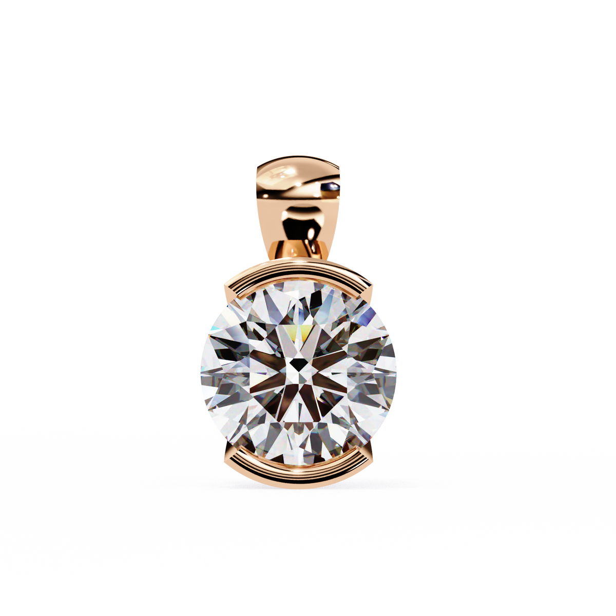 Eternal Solitaire Pendant Rose Gold