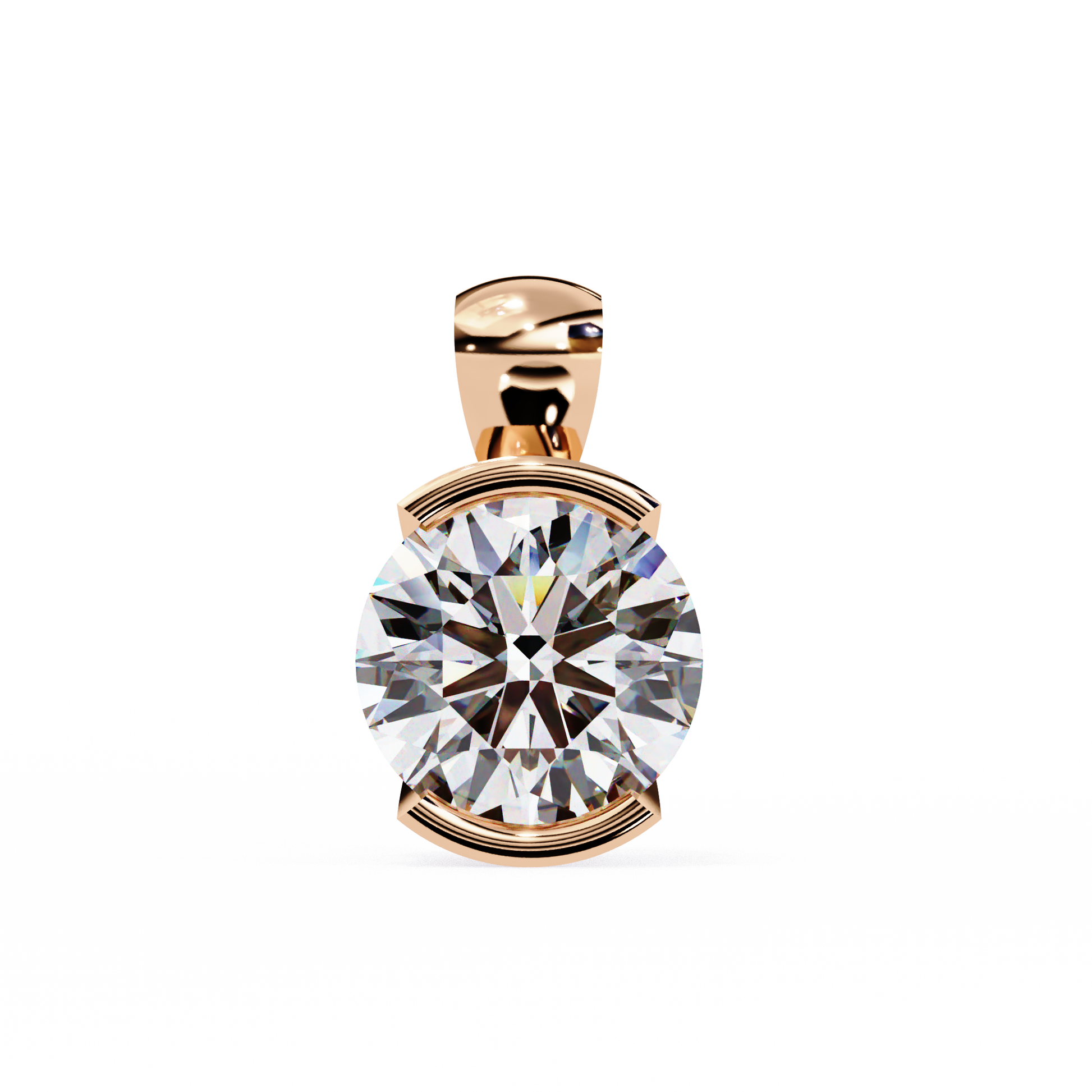 Eternal Solitaire Pendant Rose Gold