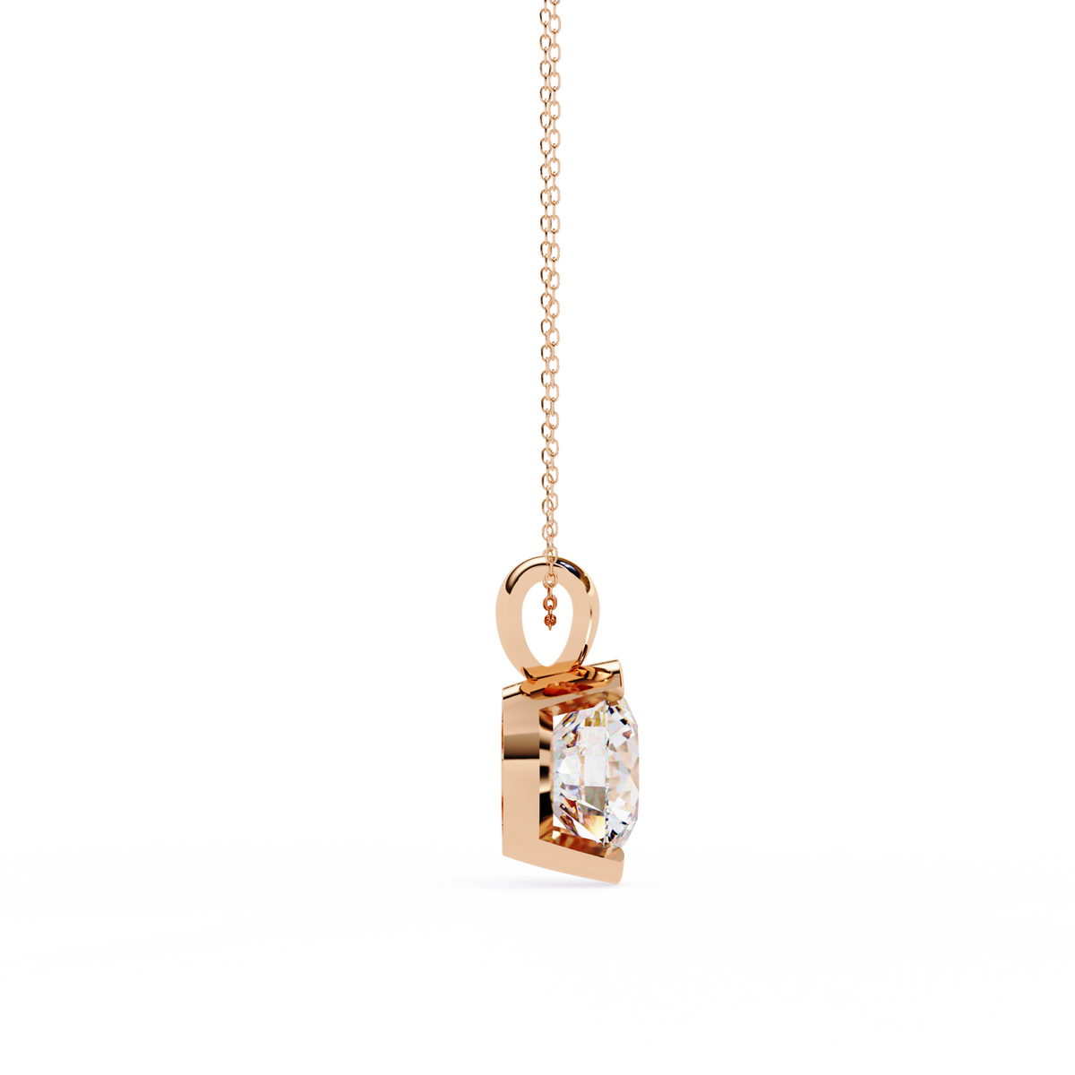 Eternal Solitaire Pendant Rose Gold