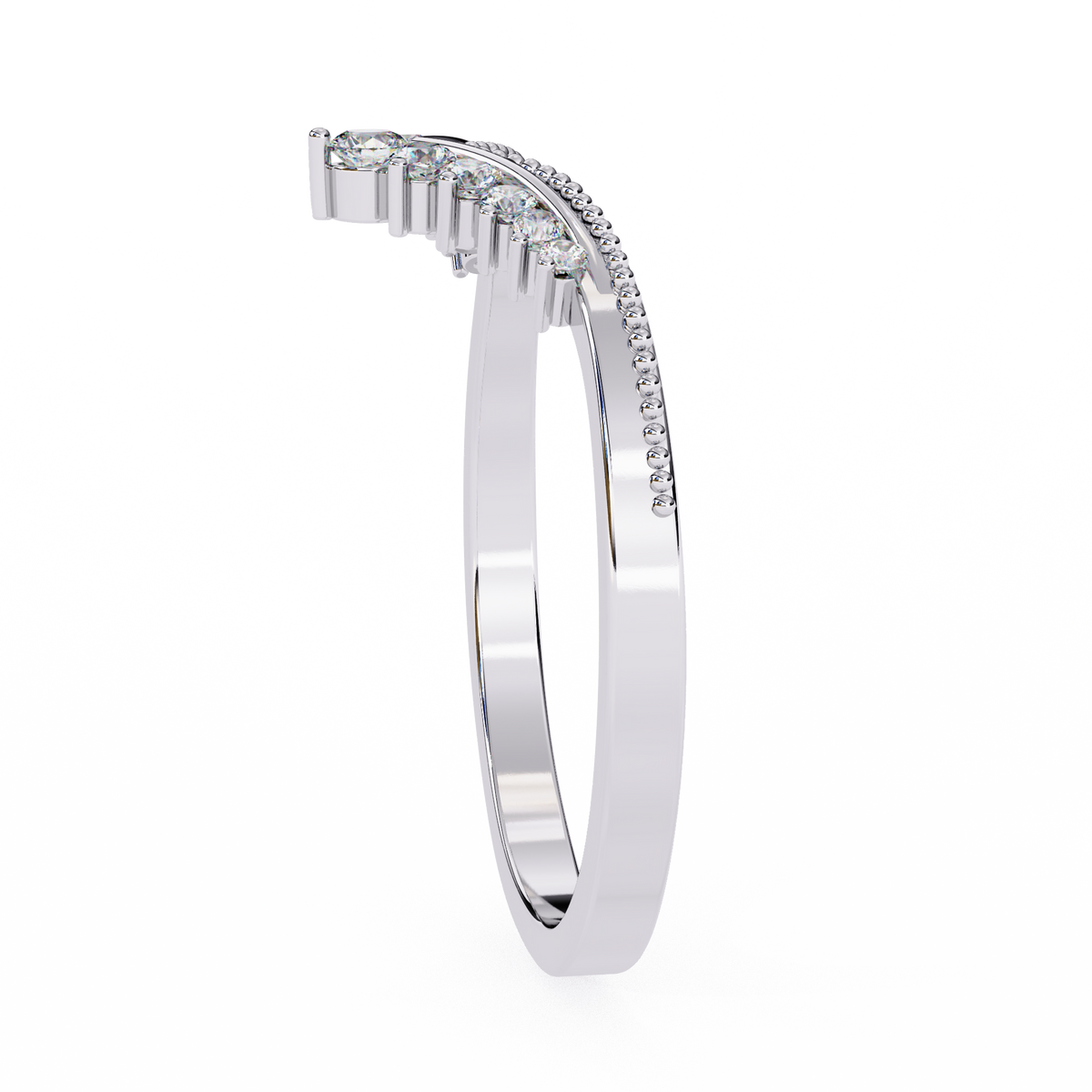 Regal Tiara Diamond Ring White Gold
