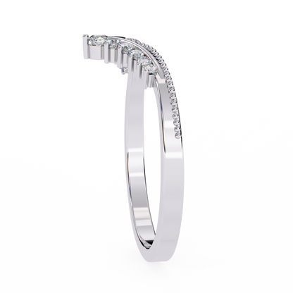 Regal Tiara Diamond Ring White Gold