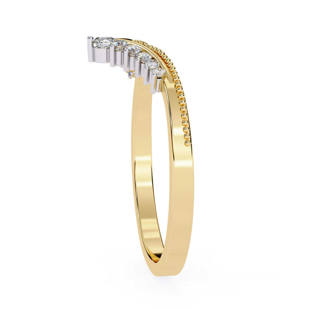 Regal Tiara Diamond Ring Yellow Gold