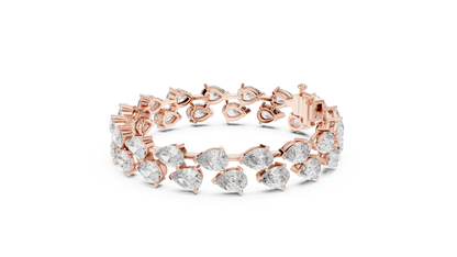 Pear Shape Diamond Tennis Bracelet