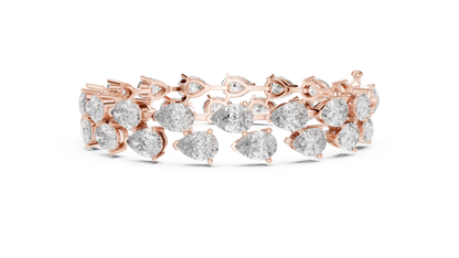 Pear Shape Diamond Tennis Bracelet