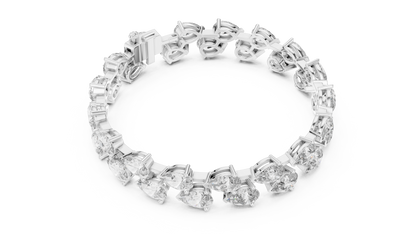 Pear Shape Diamond Tennis Bracelet