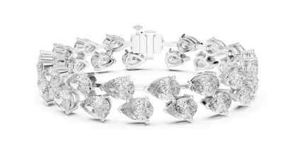 Pear Shape Diamond Tennis Bracelet