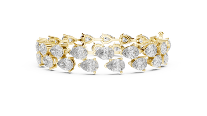 Pear Shape Diamond Tennis Bracelet