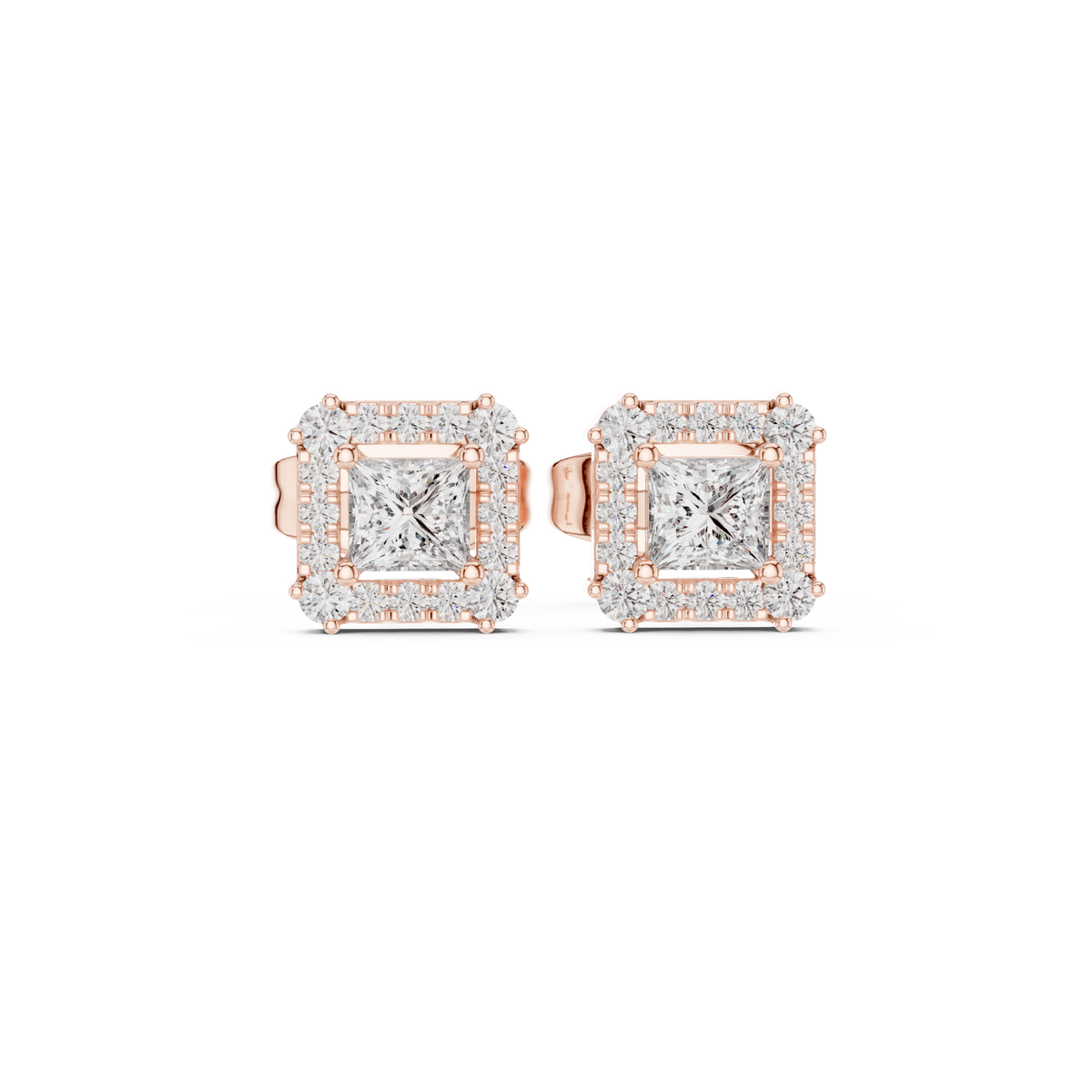 Diamond Radiant Sunburst Spiked Studs