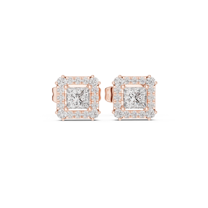 Diamond Radiant Sunburst Spiked Studs