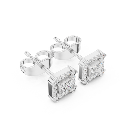 Diamond Radiant Sunburst Spiked Studs