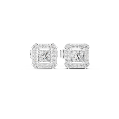 Diamond Radiant Sunburst Spiked Studs