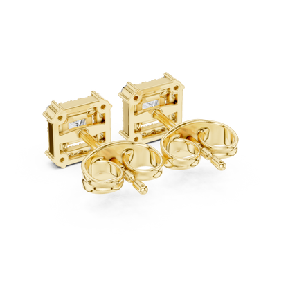Diamond Radiant Sunburst Spiked Studs