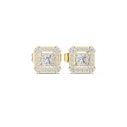 Diamond Radiant Sunburst Spiked Studs