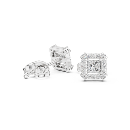 Diamond Radiant Sunburst Spiked Studs