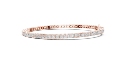 The Princess Cut Diamond Tennis Bracelet