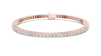 The Princess Cut Diamond Tennis Bracelet