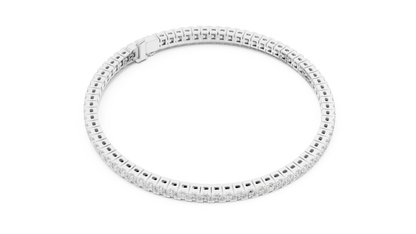 The Princess Cut Diamond Tennis Bracelet