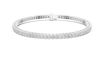 The Princess Cut Diamond Tennis Bracelet