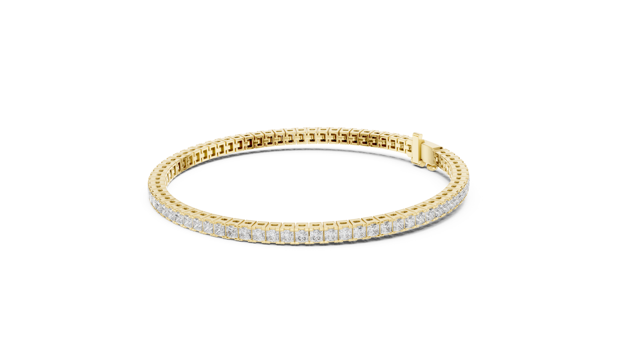 The Princess Cut Diamond Tennis Bracelet