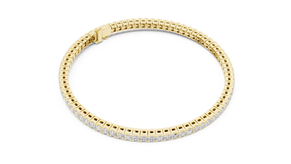 The Princess Cut Diamond Tennis Bracelet