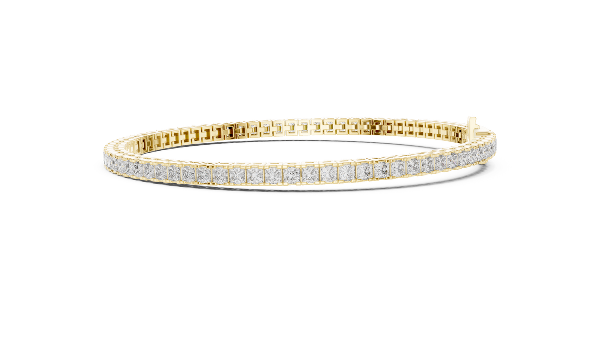 The Princess Cut Diamond Tennis Bracelet