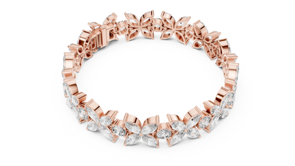 Floral Marquise Diamond Bracelet
