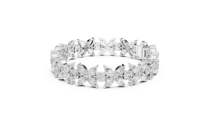 Floral Marquise Diamond Bracelet