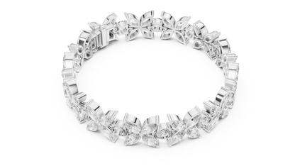 Floral Marquise Diamond Bracelet