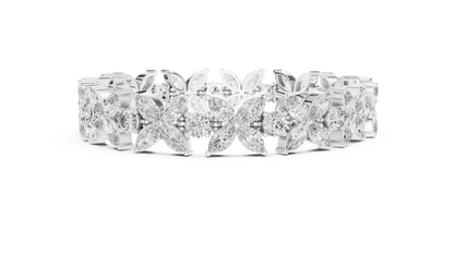 Floral Marquise Diamond Bracelet