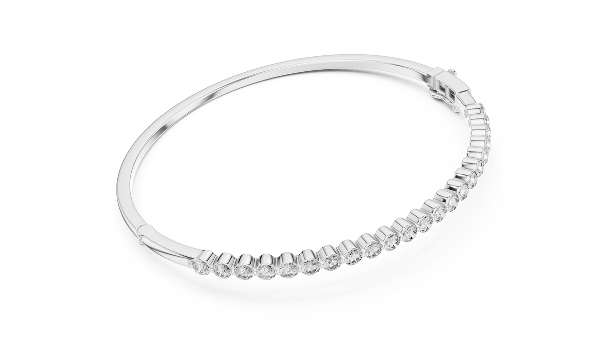 Classic Diamond Tennis Bangle Bracelet
