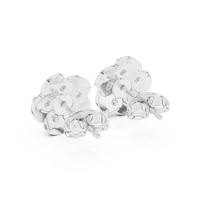 Diamond Seven-Stone Floating Floral Studs