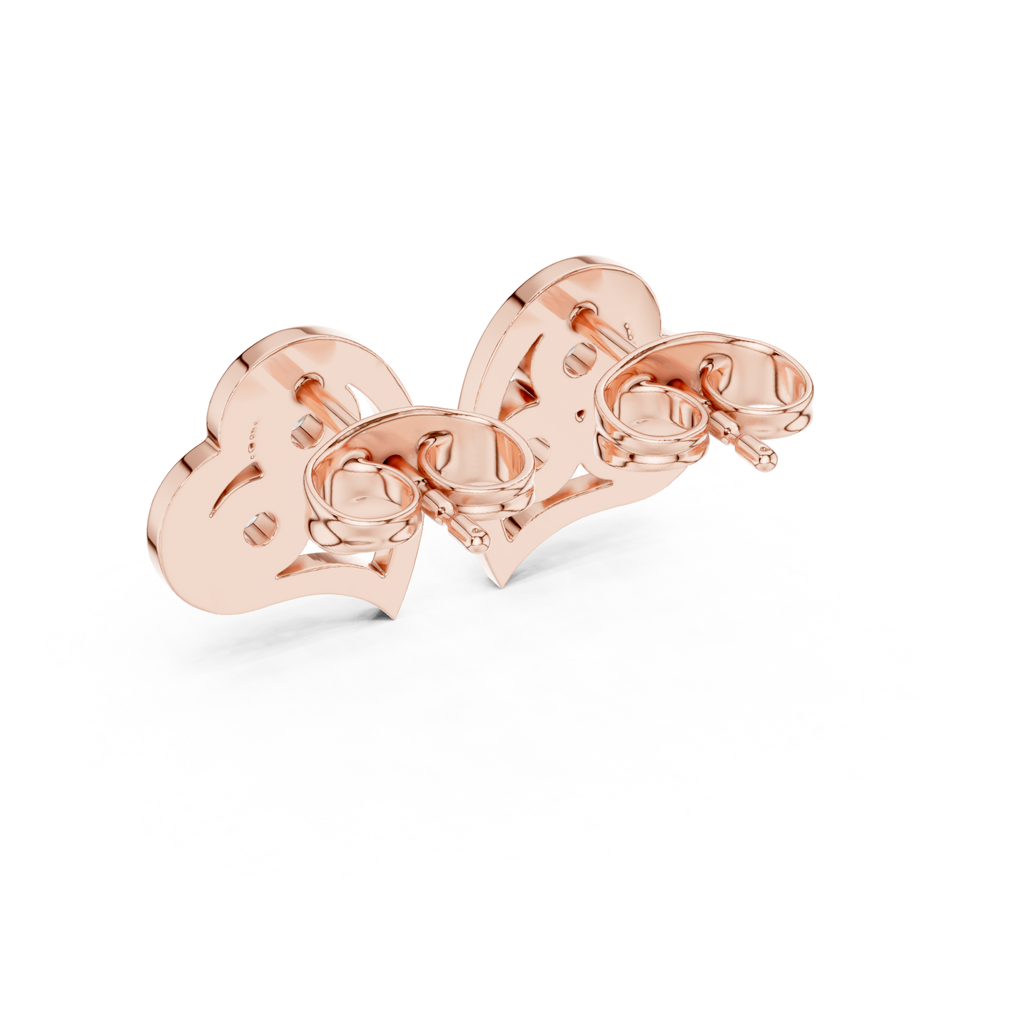 Diamond Round Composite Cluster Stud Earrings