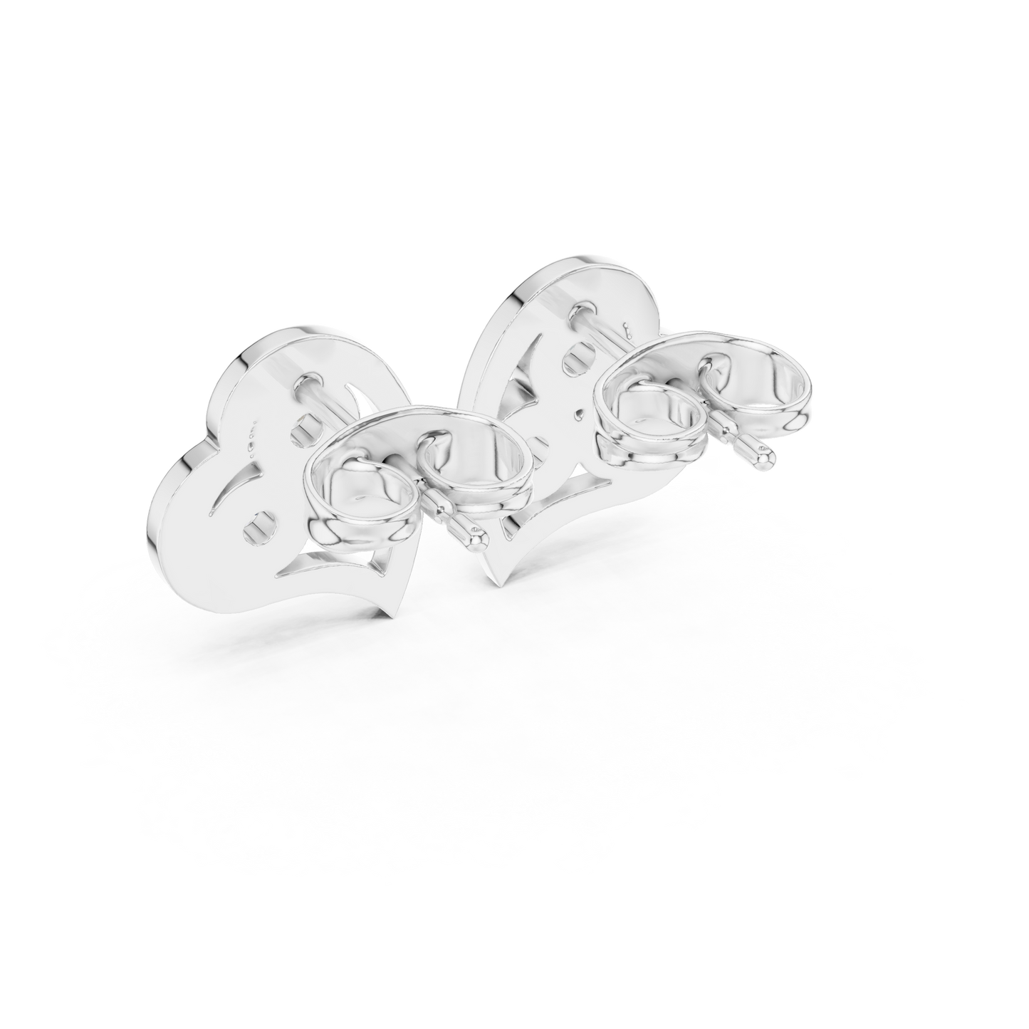 Diamond Round Composite Cluster Stud Earrings
