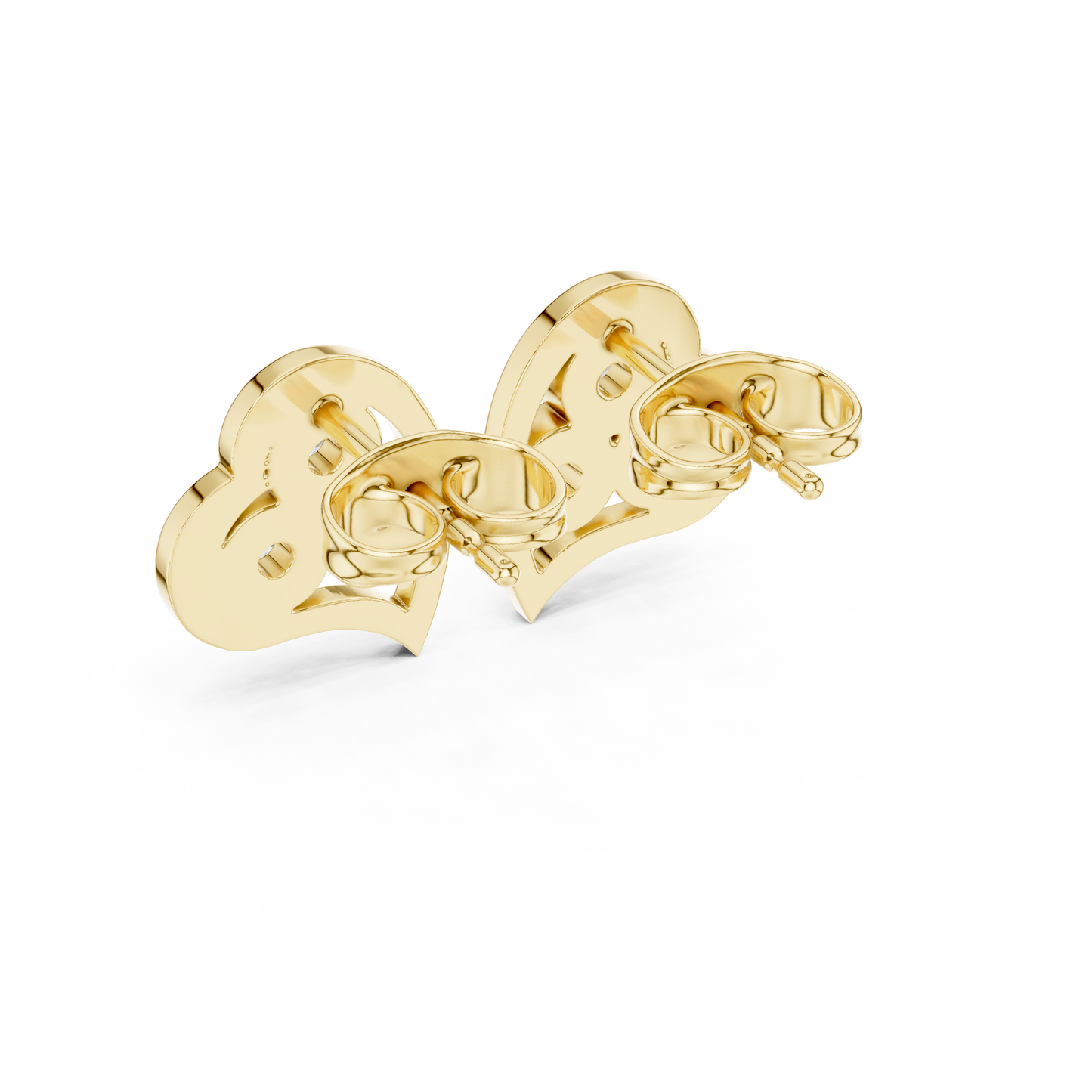 Diamond Round Composite Cluster Stud Earrings