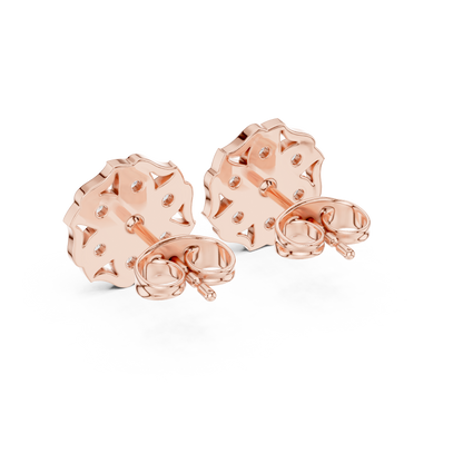 Diamond Cushion-Style Composite Cluster Studs