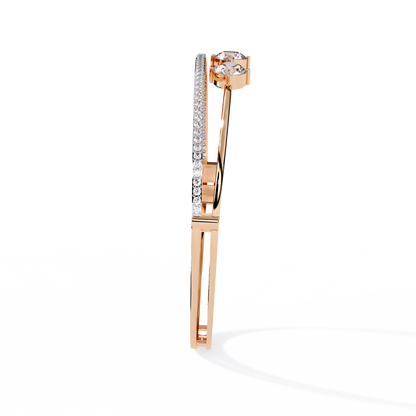 Eternal Quartet Diamond Bangle Rose Gold