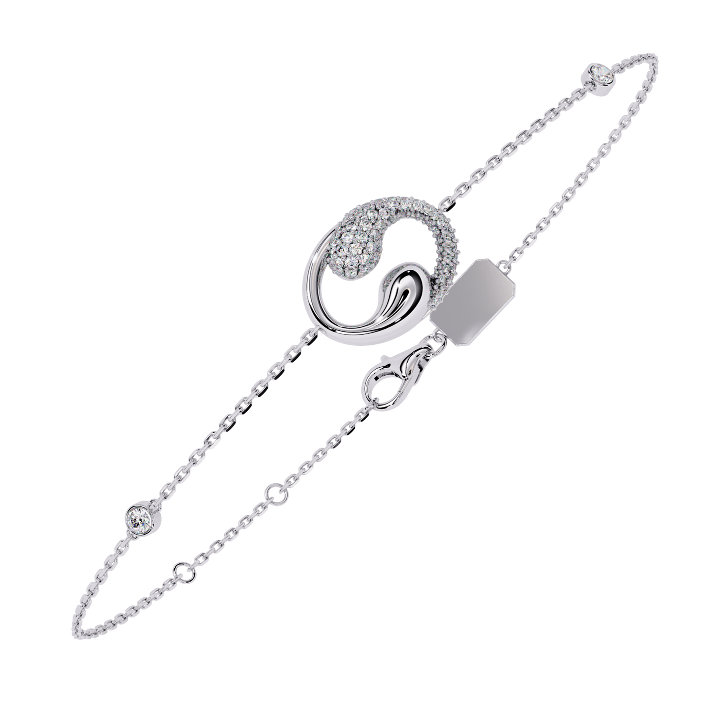Eternal Flow Diamond Bracelet White Gold