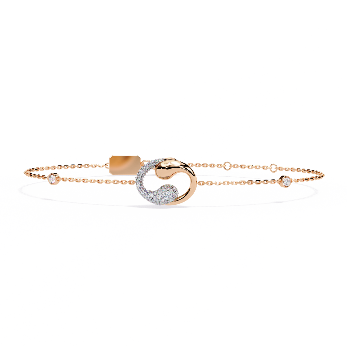 Eternal Flow Diamond Bracelet Rose  Gold