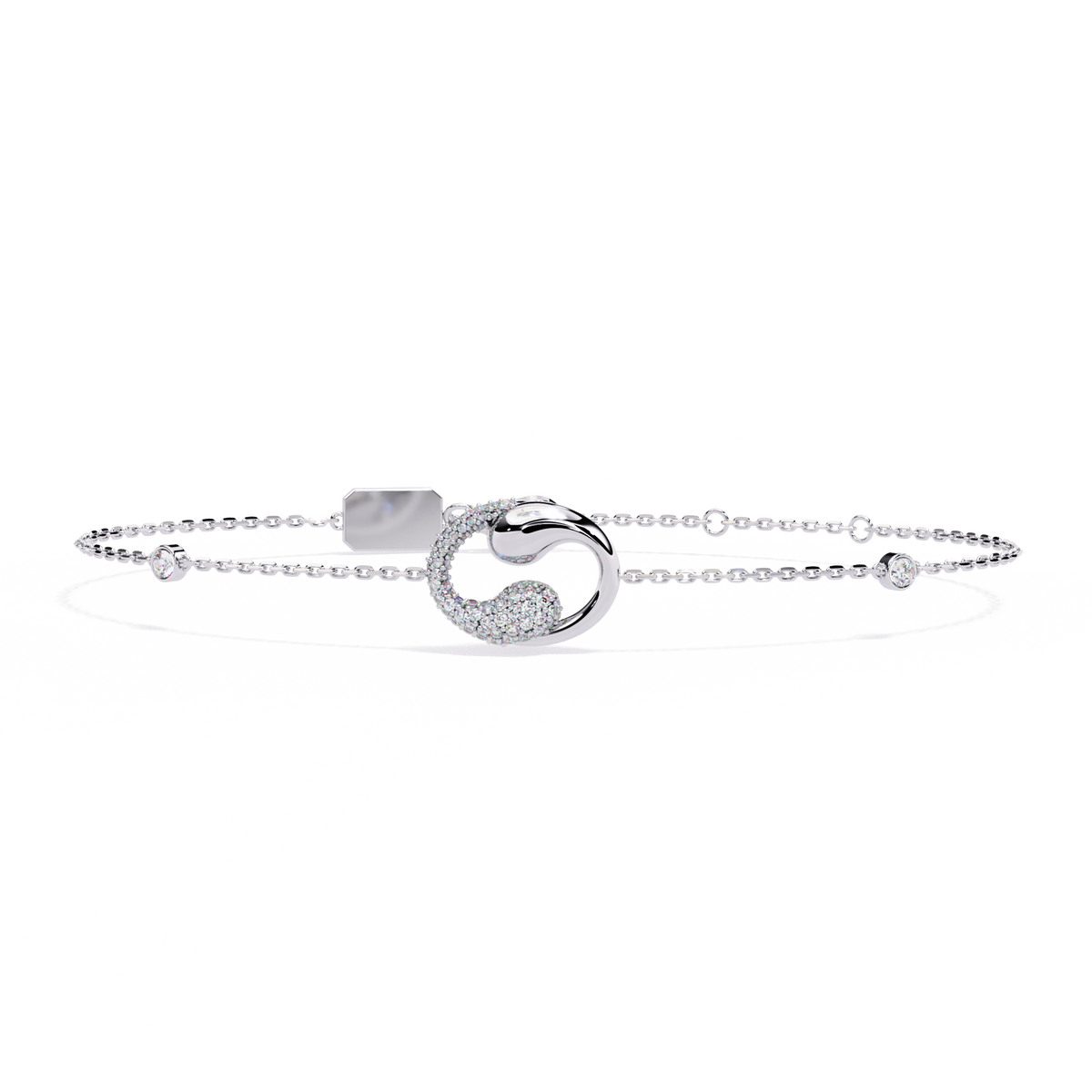 Eternal Flow Diamond Bracelet White Gold