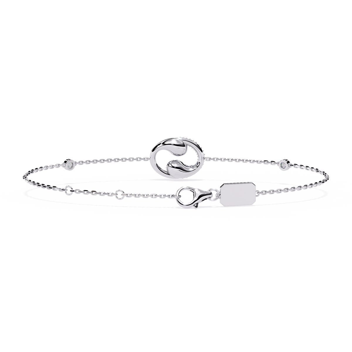 Eternal Flow Diamond Bracelet White Gold