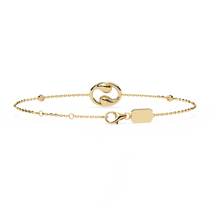 Eternal Flow Diamond Bracelet Yellow Gold
